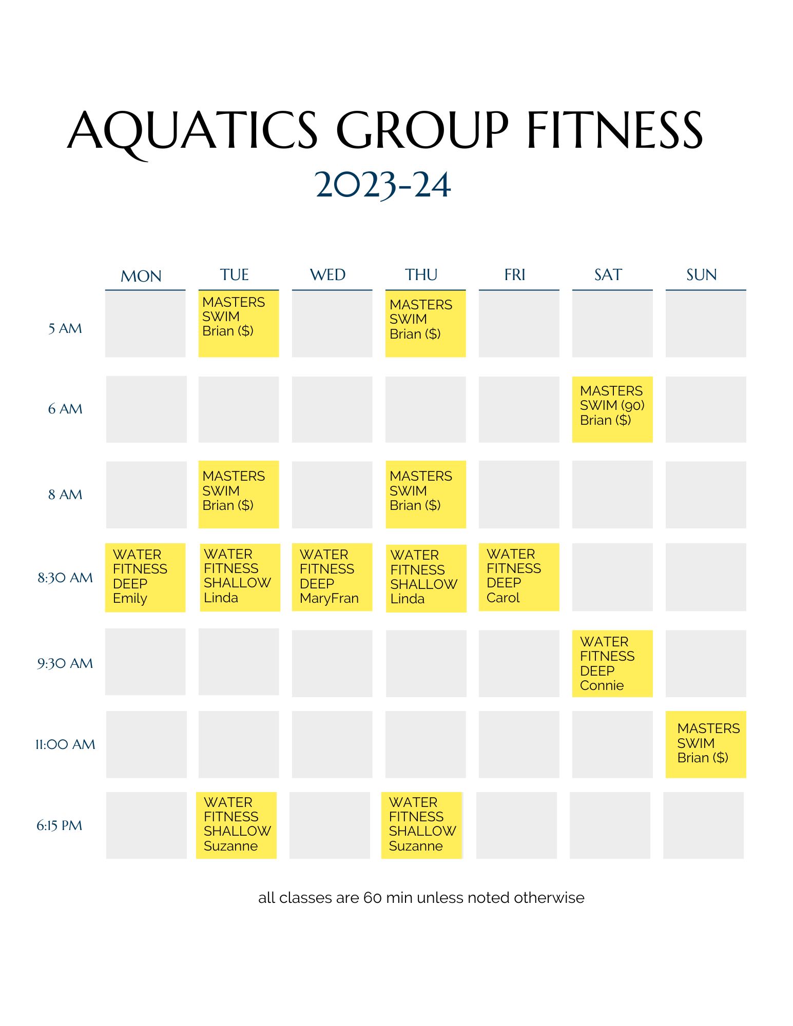 Acquatics Group Fitness