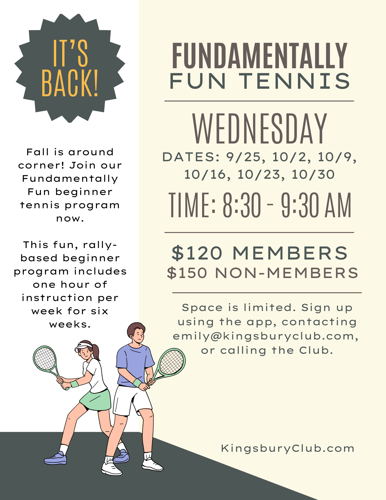 Fundamentally Fun Tennis